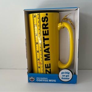 Big mouth INC  size matters message coffee cup 32 oz 😄
